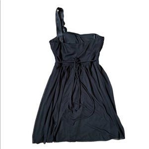 Black David’s Bridal One Shoulder Occasion Dress City Triangles